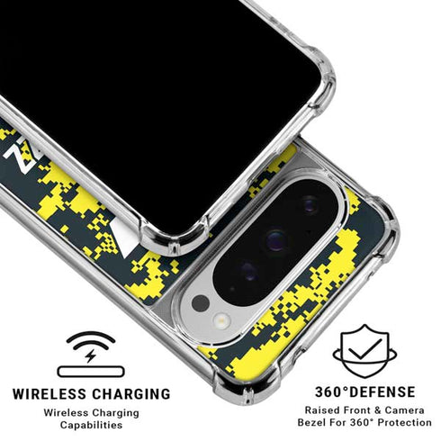 NBA Utah Jazz Grey Digi Camo Google Pixel 10 Pro XL Clear Case